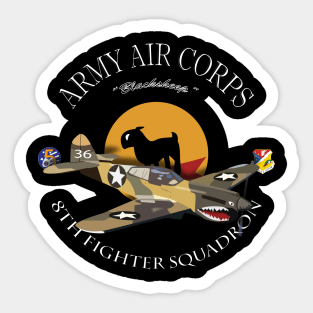 p-40 warhawk-49fg - 8th Fighter Squadron wo Bak Sticker